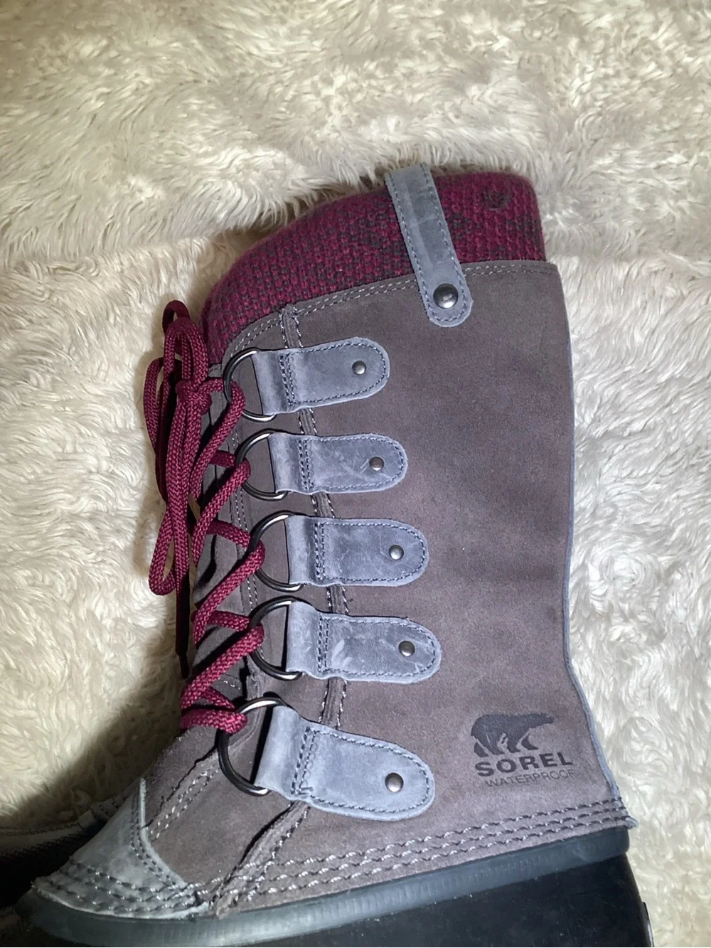 Sorel Women's Joan of artic Waterproof Winter Lace-Up Boots size 8.5